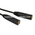 Schwarz 3.5mm Stereo Kopfhörer Y Splitter Adapter Kabel Audio Stereo Verlängerung Kopfhörer Kopfhörer Kabel